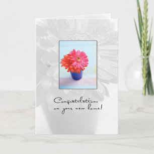 New Home Flowers Card