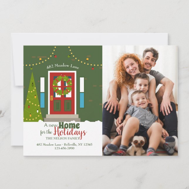 New Home for Christmas Photo Holiday Card (Front)