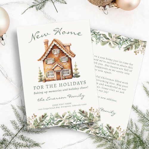 New Home For Holidays Card