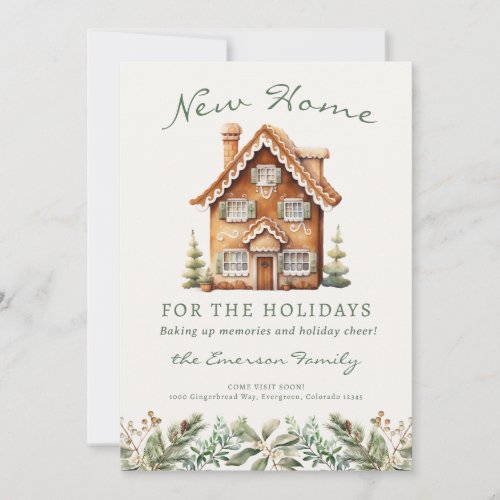 New Home For Holidays Card