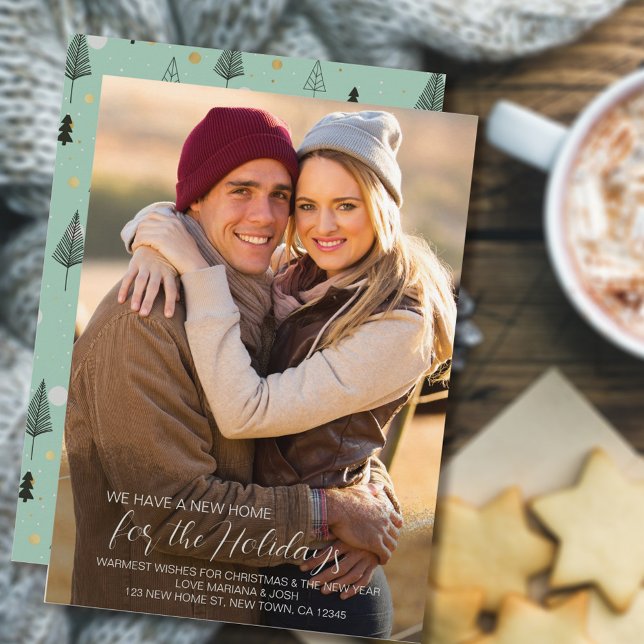 New Home for Holidays Full Photo New Address Holiday Card (Creator Uploaded)