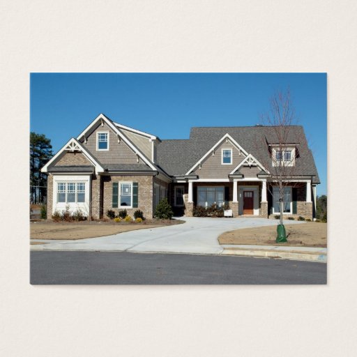 Customizable new home for sale business card template