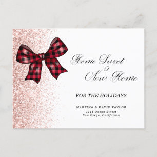 New Home For the Holidays Christmas Announcement Postcard