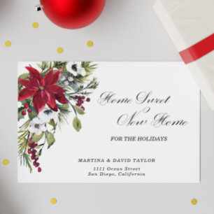 New Home For the Holidays Christmas Announcement  Postcard