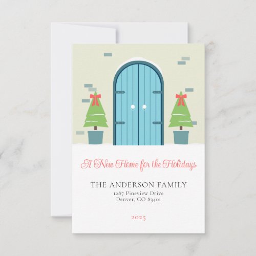 New Home for the Holidays Christmas Greeting Card