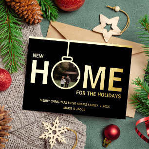 New home for the Holidays Christmas Photo Card