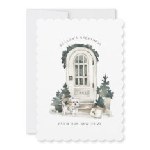 New Home for the Holidays | Door with Cute Dog