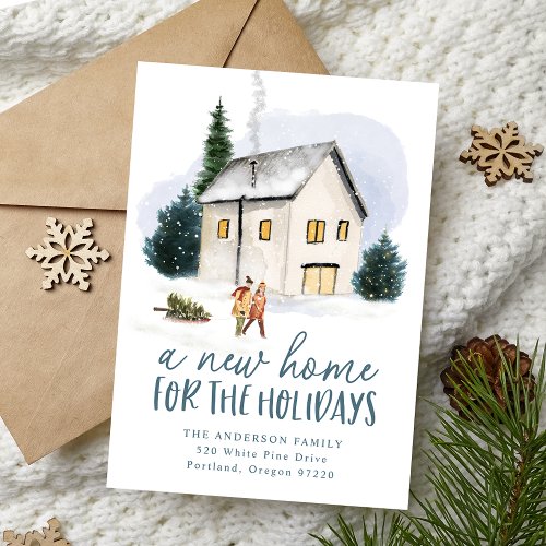 New Home for the Holidays Moving Announcement