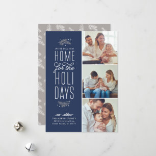 New Home for the Holidays Moving Announcement Card