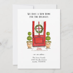 New Home for the Holidays moving Invitation