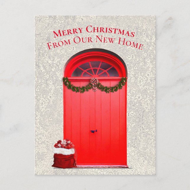 New Home For the Holidays Red Doors Template (Front)