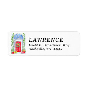 New Home for the Holidays Return Address Label
