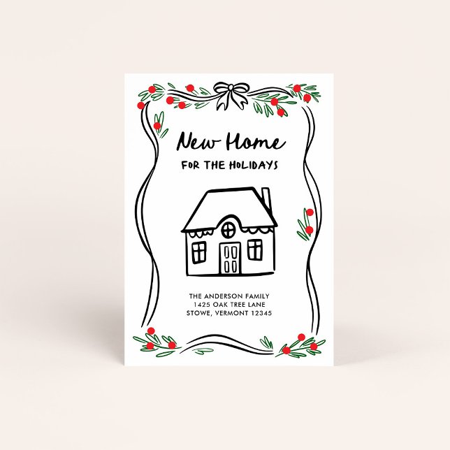 New Home for the Holidays | Whimsical Christmas Holiday Card (Creator Uploaded)