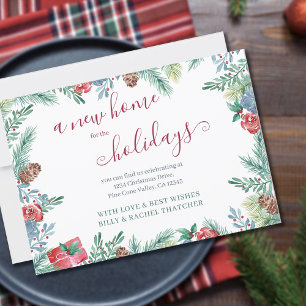 New Home for the Holidays Winter Foliage Moving Announcement