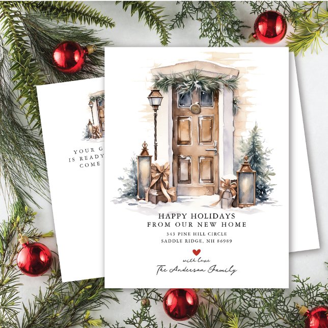 New Home Front Door Moving Announcement Postcard (Creator Uploaded)