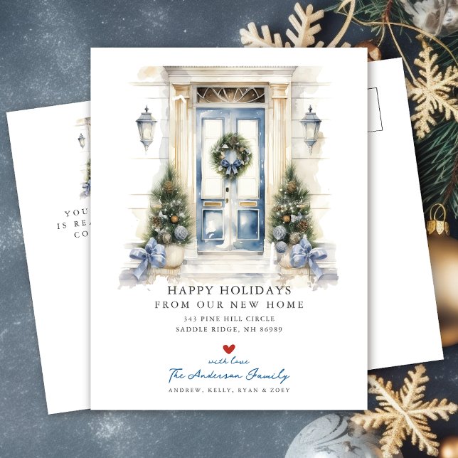 New Home Front Door Moving Announcement Postcard (Creator Uploaded)