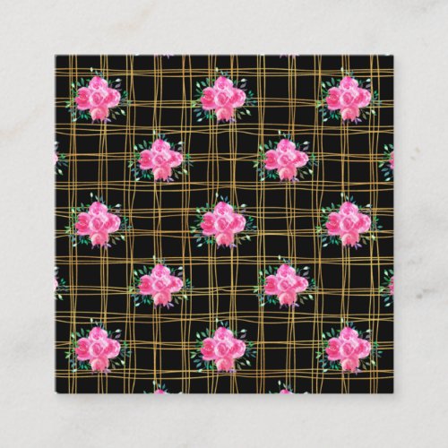 New Home Gift Mexican Floral Art Square Business Card