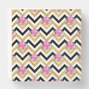 New Home Gift Pink Floral Towels Wooden Box Sign