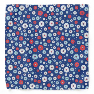 New Home Gift   Red and White Ditsy Floral Bandana