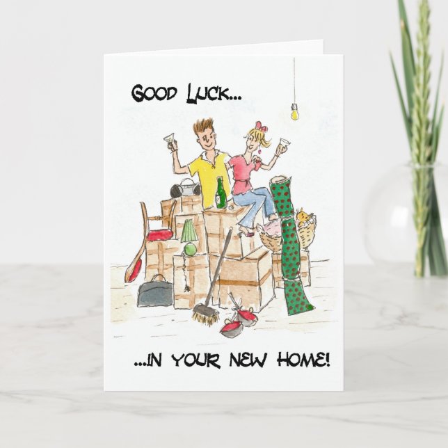New Home Good Luck Card (Front)