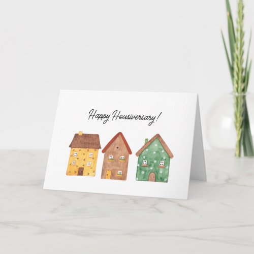 New Home Happy Housiversary Thank You Card