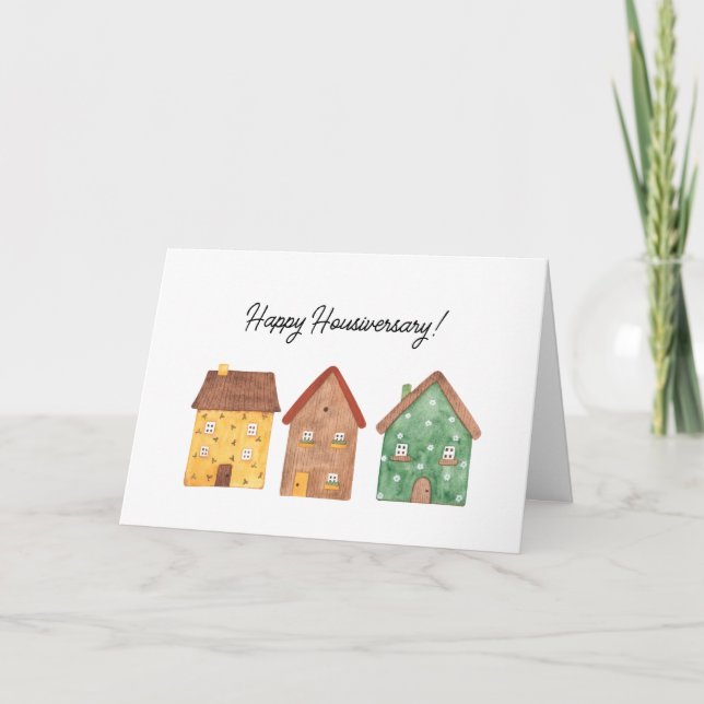 New Home Happy Housiversary Thank You Card (Front)