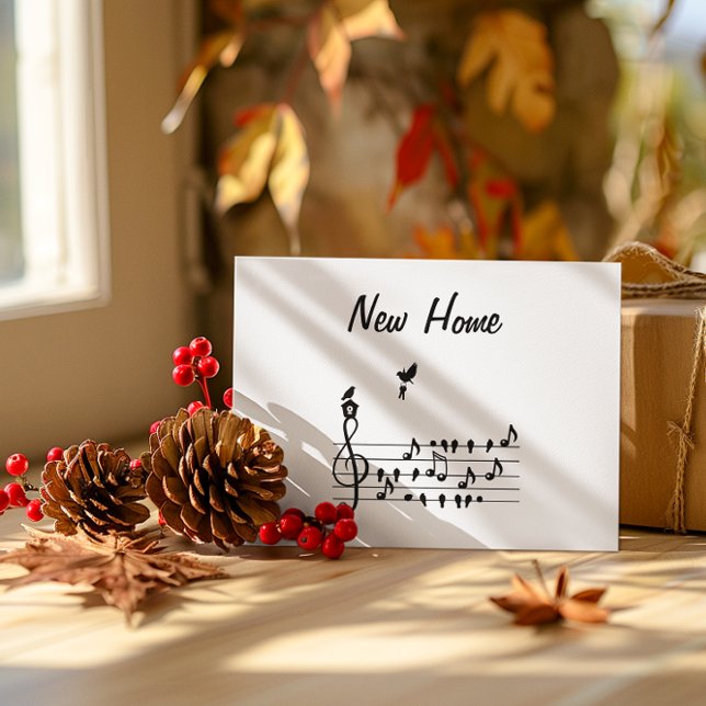 New Home Harmony: Musical Bird with House and Keys Save The Date (Creator Uploaded)