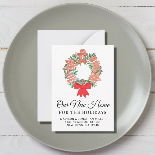 New Home Holidays Moving Announcement Mini Card