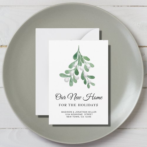 New Home Holidays Moving Announcement Mini Card