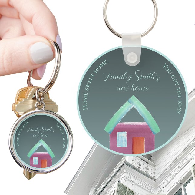 New home housewarming moving houses gift keychain (Creator Uploaded)