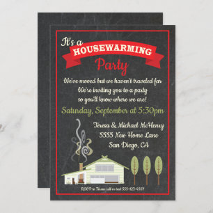 New Home Housewarming Party Invitations