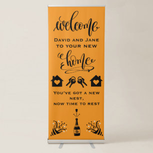 New Home Housewarming Welcome Retractable Banner