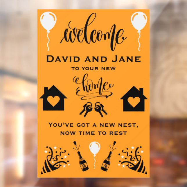 New Home Housewarming Welcome  Window Cling (Sheet 2)