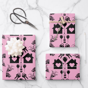 New Home Housewarming Welcome Wrapping Paper Sheets
