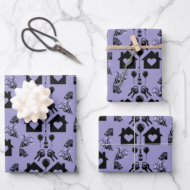 New Home Housewarming Welcome  Wrapping Paper Sheets (Front)