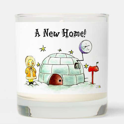 New Home igloo message Scented Candle