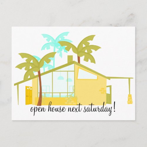 New Home in the Palms Announcement Postcard