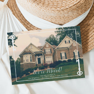 New Home key moving announcement Upload your photo Postcard