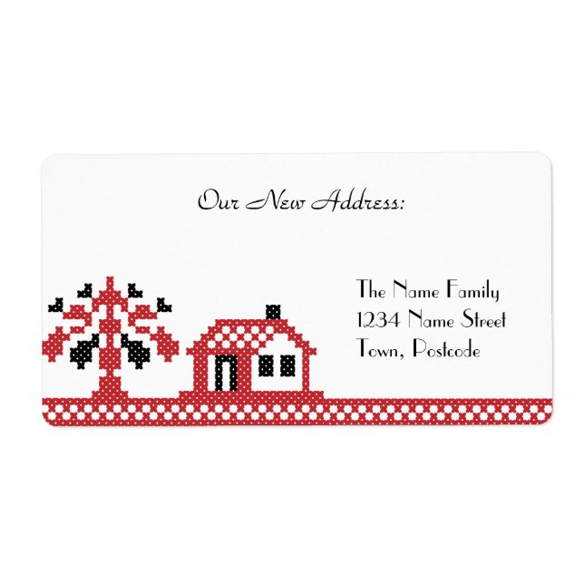 New home label (Front)