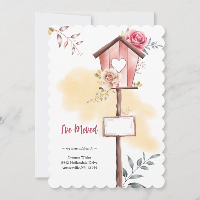 New Home Love Moving Announcement (Front)