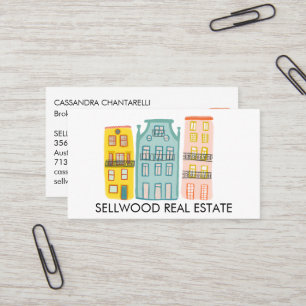 New Home Modern Real Estate Broker Agent Mortgage  Business Card