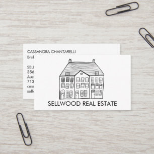 New Home Modern Real Estate Broker Agent Mortgage Business Card