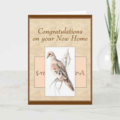  New Home Mourning Dove Turtle Dove Card