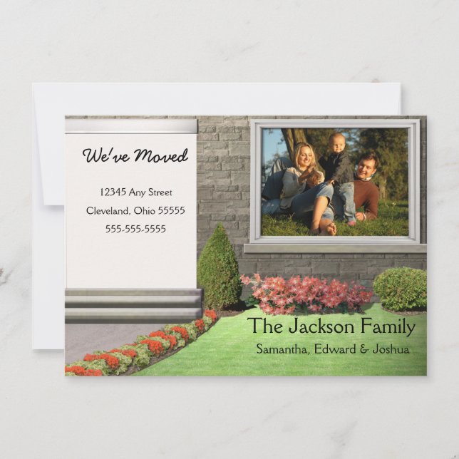 New Home Moving Announcement (Front)