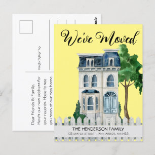 New Home Moving Announcement Postcard