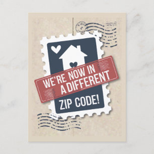 New Home Moving Announcement Postcard