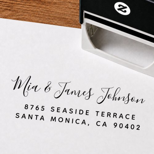 New Home Names Address Self Inking Rubber Stamp
