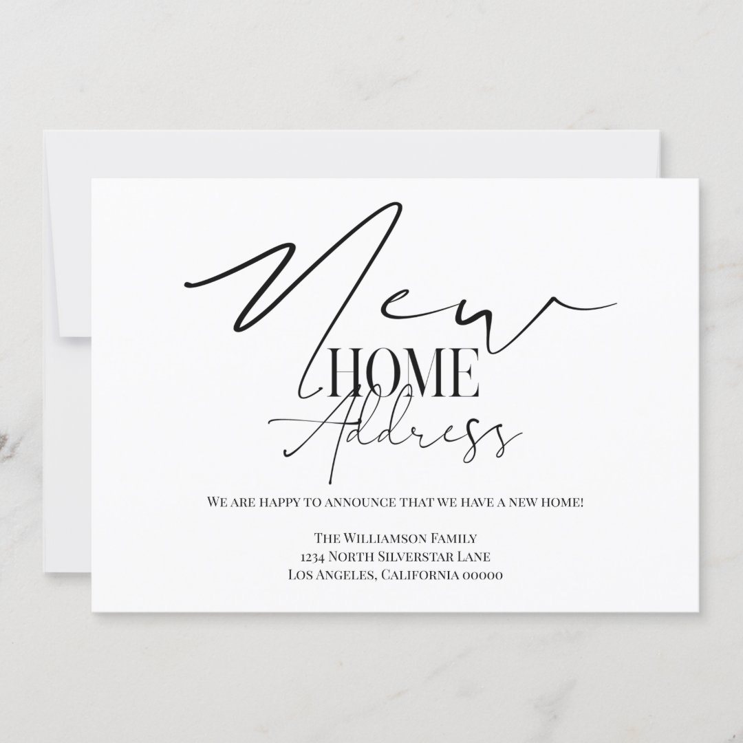 New Home New Address Invitation | Zazzle