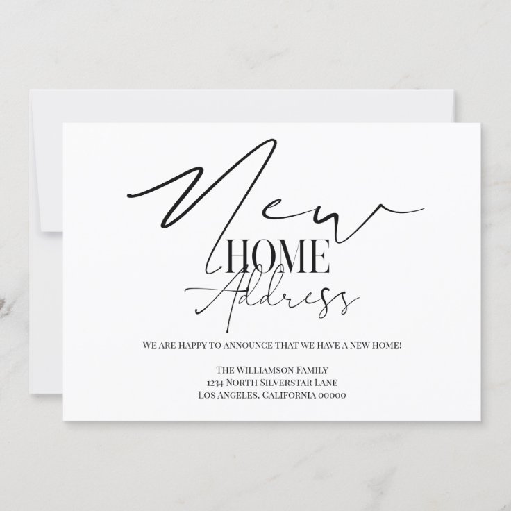 New Home New Address Invitation | Zazzle