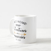 New Home New Adventures Housewarming Coffee Mug (Front Left)